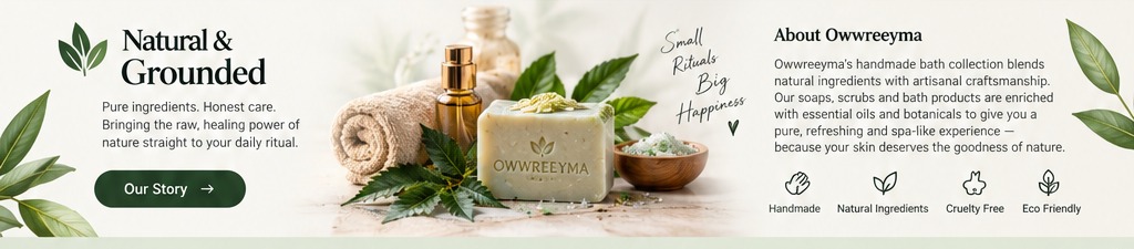 Natural bath ritual with handmade soap